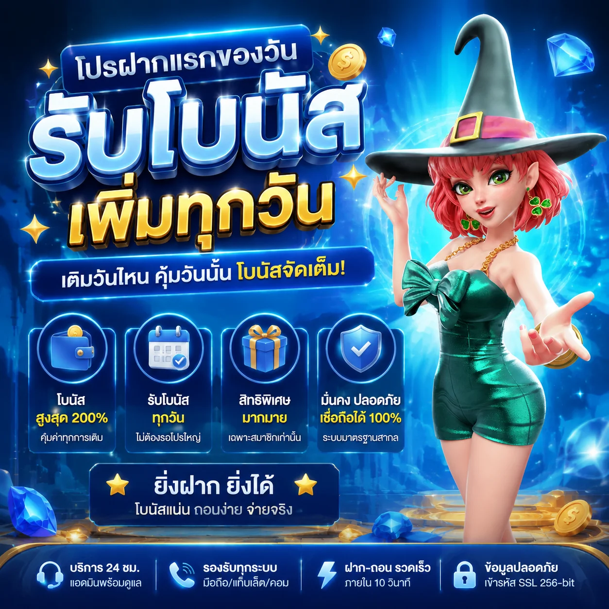 โปรโมชั่นฝากแรกของวัน FABET รับโบนัสเพิ่ม